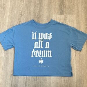 Gap It was all a Dream Teen Blue Kids T-Shirt size Large 10/12